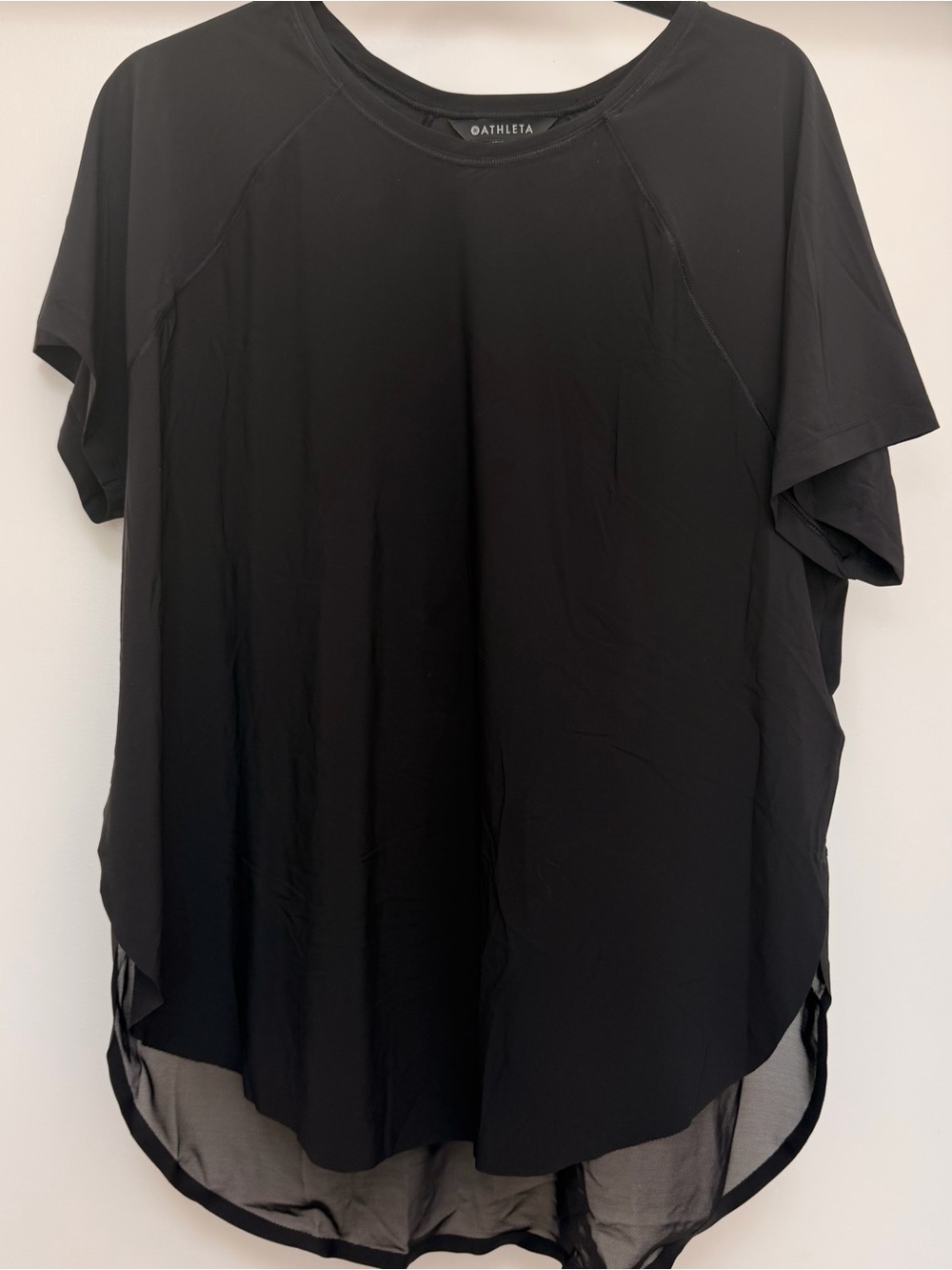 Athleta Black Ultimate Mesh Top